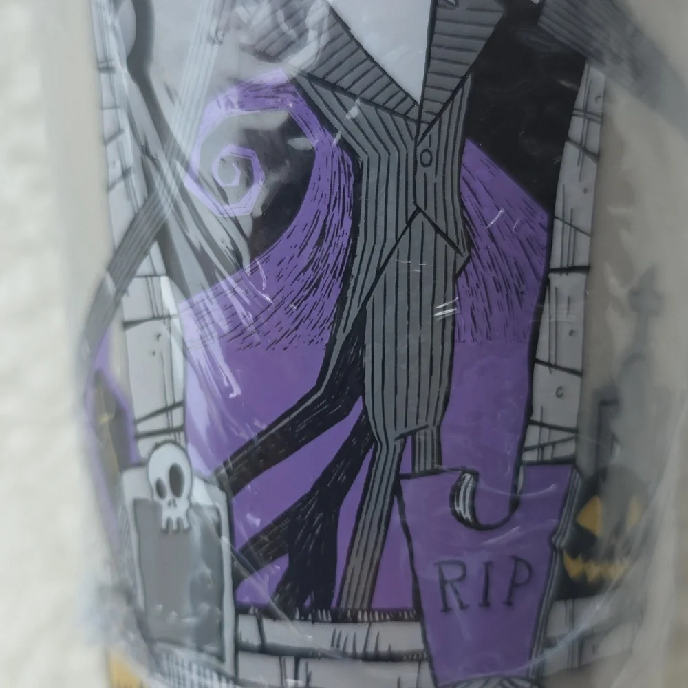 Disney The Nightmare Before Christmas 4 Pack Tumblers W/ Lids Black Green Purple